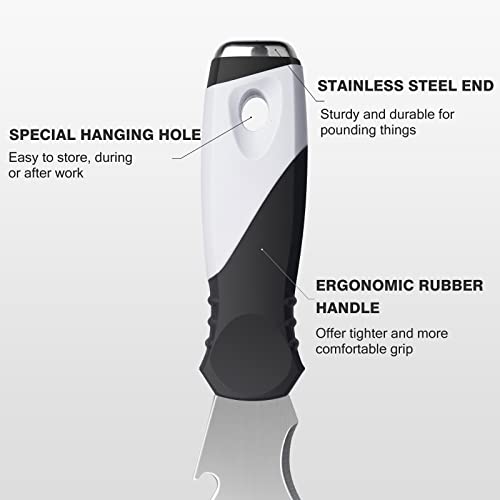 2-Pack 10-in-1 Putty Knife, Stainless Paint Scraper, Wood Tool (2" and 10 in 1 Putty Knife)