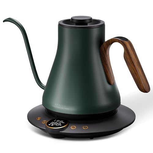 FLOW B9 Gooseneck Electric Kettle ±1°F Temperature Control (Delacroix Green)