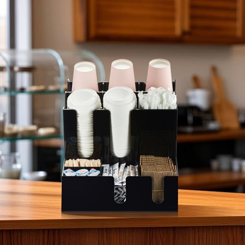 Modern Organized Coffee Condiment Organizer