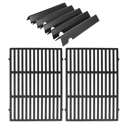 17" Flavorizer Bars 66795 and 18.75" Cast Iron Grill Grates 66095 Combo for Weber Genesis II LX 300 Series (26.5*18.75IN)