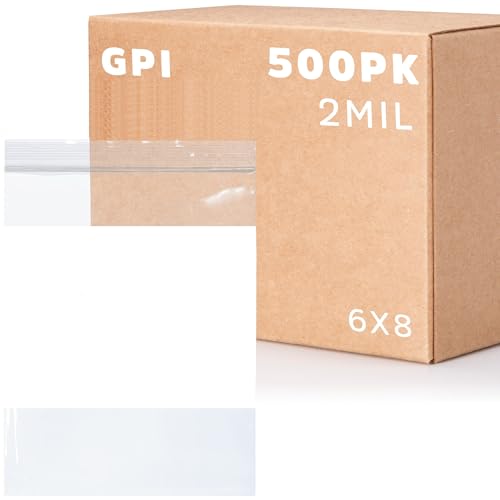 500 Count 6" x 8" Zip Bags (6" x 8")