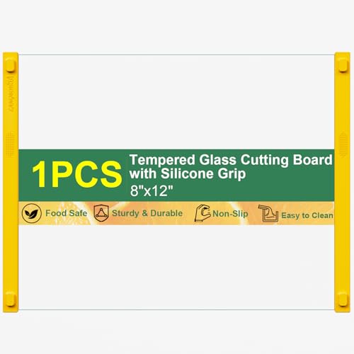 Small Glass Cutting Board (Yellow-Small)