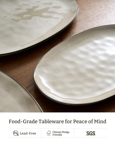 Serving Platters Set of 3 Sizes (Light khaki)