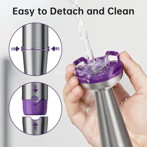 Immersion Blender Handheld 5 in 1 Hand Blender Set 1100W Heavy Duty (Purple / 5 in 1)
