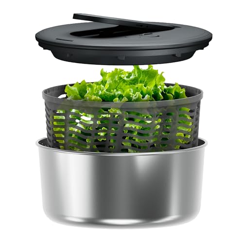 Swift Dry Stainless Steel Salad Spinner (New Stainless Steel Swift Dry / Large)