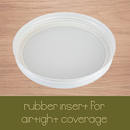 Large Glass Jars 1 Gallon (White Lid / 1 Gallon)