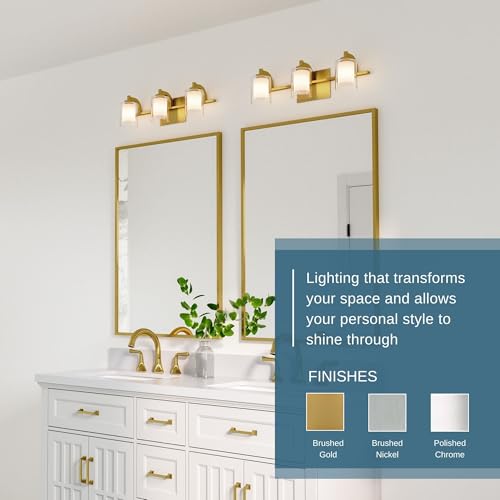 Kolt 42" LED Vanity Light (5-Light / Brushed Gold)