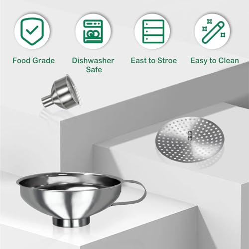Canning Funnel for Filling Mason Jars (5 Count)