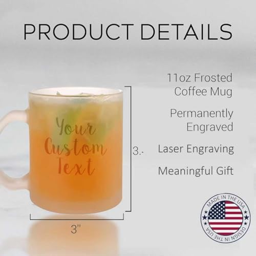 Personalized Coffee Mug (Custom Text / Frosted Mug)