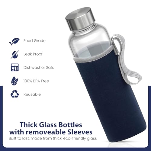 Clear Glass Bottles with Lids