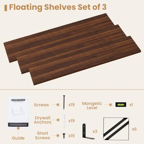 Floating Book Shelves for Wall