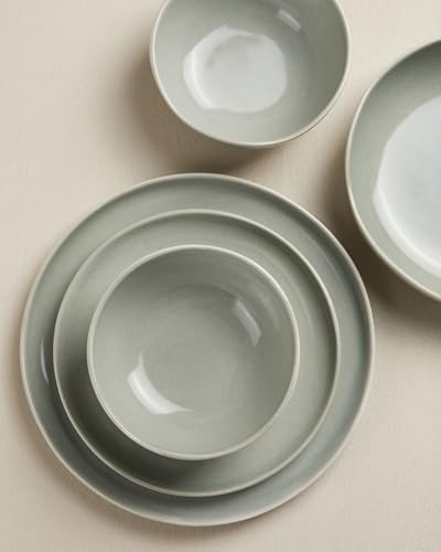 Stoneware Dinnerware Sets for 4 (Dusty Green / Set (16pcs))