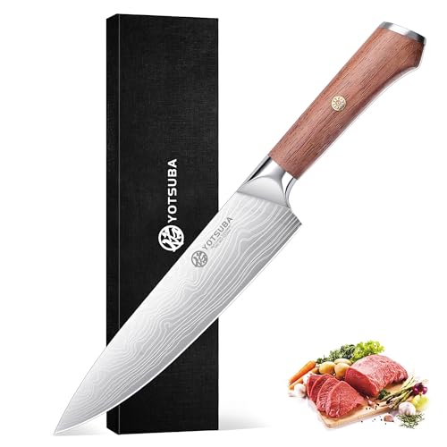 8 Inch Japanese Chef Knife with Full Tang Rosewood Handle (8 inch chef knife)