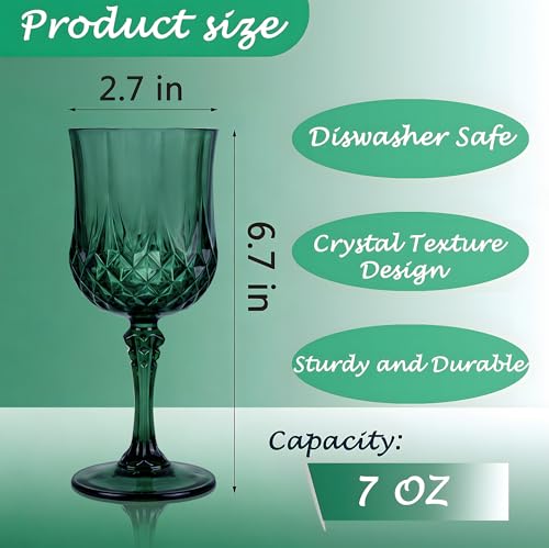 48Pack Plastic Wine Glasses (48 Count)