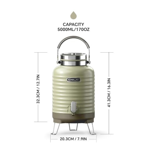 Insulated Beverage Dispenser 1.4gal (Grey for Camping / 1,4gal)