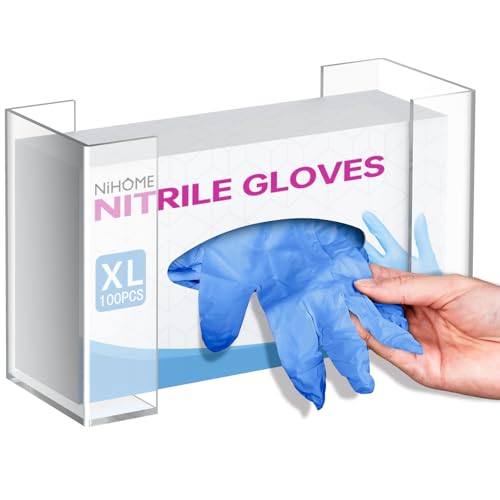 Clear Acrylic Glove Box Holder Tissue Box Dispenser (1-tier)