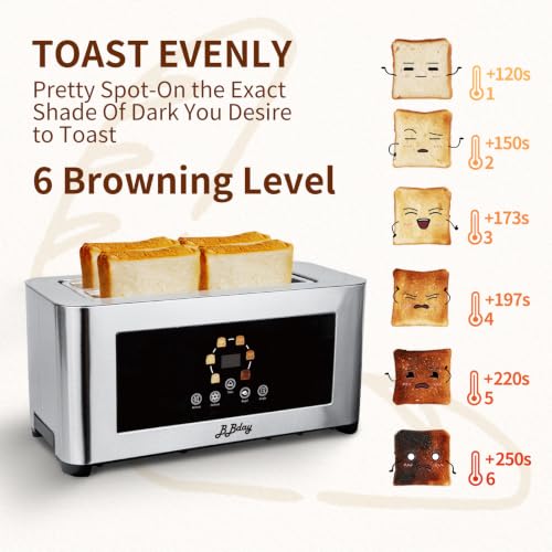 4 Slice Toaster with Touchscreen (Sliver)