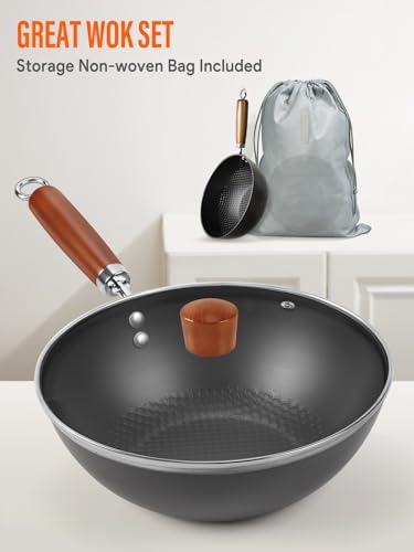 Carbon Steel Wok Pan (9.5" / 2 PCS SET)