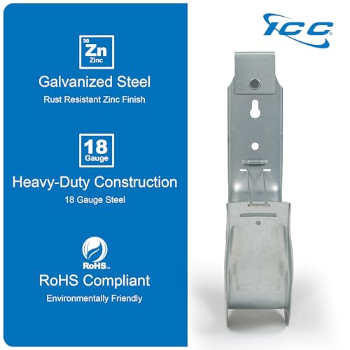 Ceiling Mount J Hook 4” with Retainer Clip (25 Count)