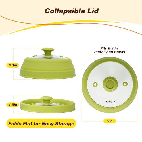 Microwave Splatter Cover (Green / 9inch)