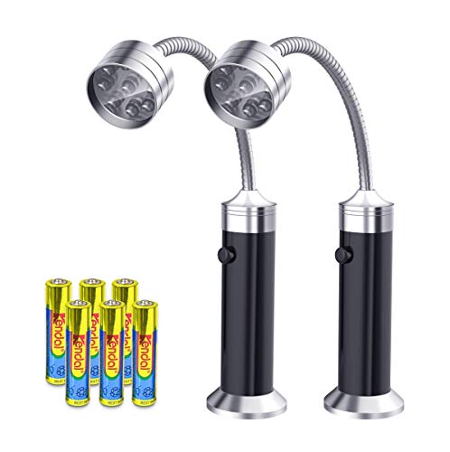 Barbecue Grill Light Magnetic LED Flexible Gooseneck Grilling Accessories (Black)