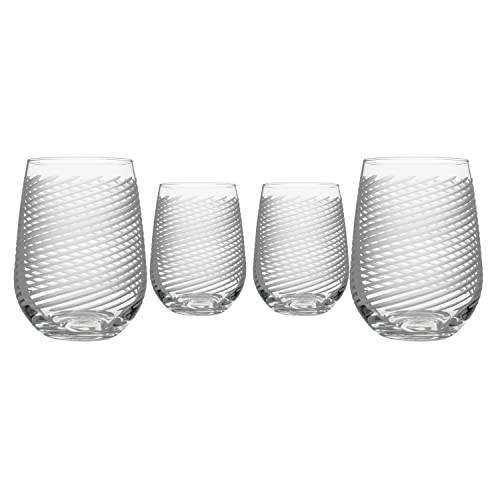 Cyclone Stemless Wine Tumbler (4 Count)