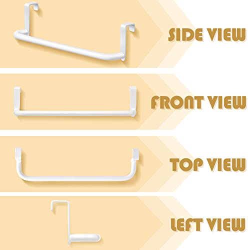 Over Cabinet Door Towel Bar (White)