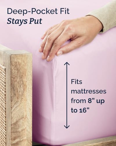 Twin Size 3 Piece Sheet Set (32 - Light Pink / Twin)