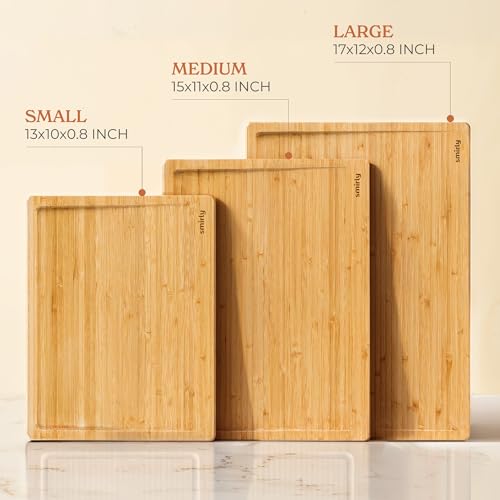 Wood Cutting Board (Natural / 3-Piece)