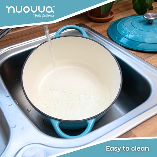 Cast Iron Dutch Oven with Lid (Blue / 7.3-Quart - Deep)
