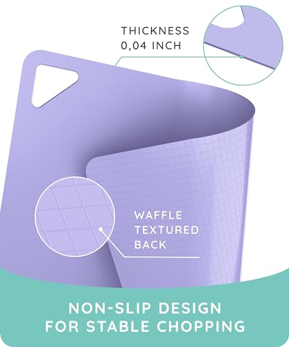 Cutting Board Alternative for Kitchen (Green / Blue / Lilac / 15"L x 12"W)