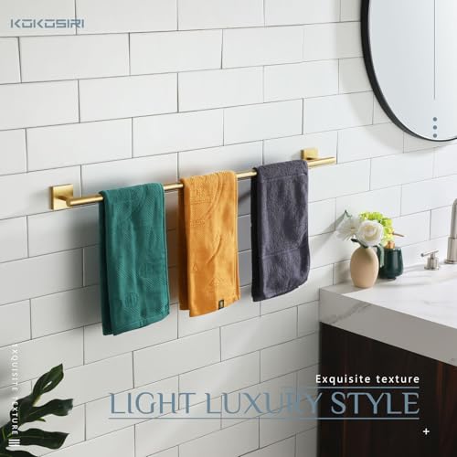 Bathroom Towel Bar 32'' Towel Holder for Bath Kitchen Cabinet Towel Rails 32 Inch Brushed Gold Stainless Steel B4005BG (Brushed Gold / 32-Inch)