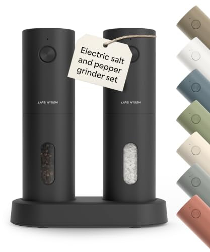 Electric Salt and Pepper Grinder Set
