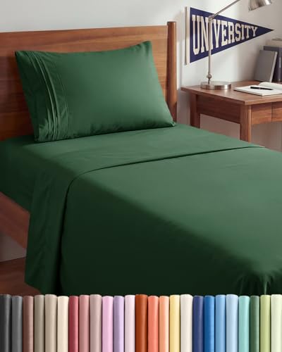 Twin XL 3 Piece Sheet Set (17 - Emerald Green / Twin XL)
