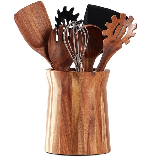 Wooden Utensil Holder for Countertop