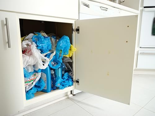 Multi Purpose Plastic Shopping Bag Holder. Store and Reuse Bags
