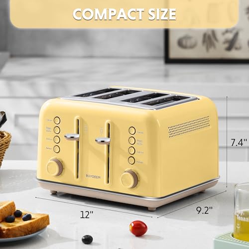 DT640 4 Slice Toaster (4-Slice / Yellow)