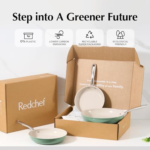 Ceramic Non Stick Egg Pans (8 Inch / Green)