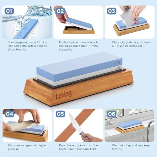 Knife Sharpening Stone Set (Multicolor)
