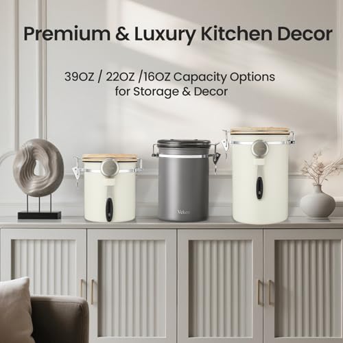 Coffee Canister (Cream / 16 oz)