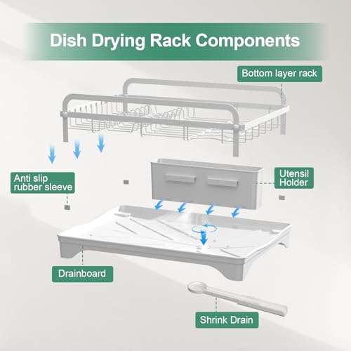 Dish Drying Rack (1 Tier - White)