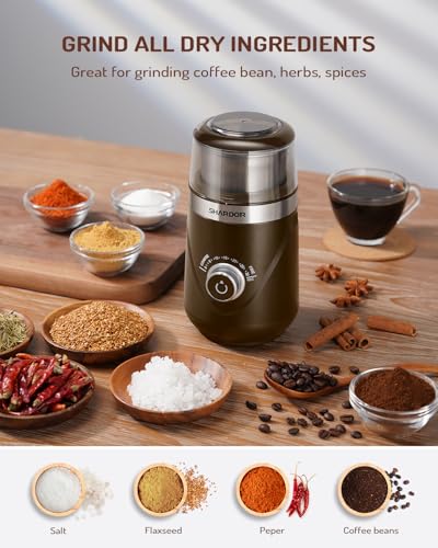 Electric Super Silent Blade Coffee Grinder (Coffee / 1 Bowl)