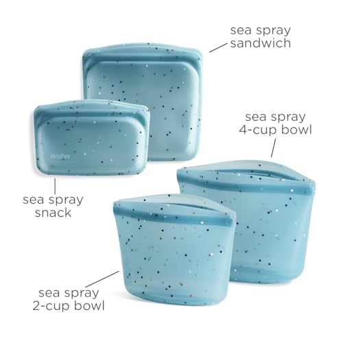 Silicone Reusable Food Storage Bags (Sea Spray)