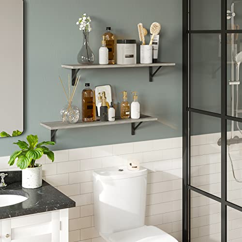 Long Wall Shelves (Grey Wash / 31.5 Inch)
