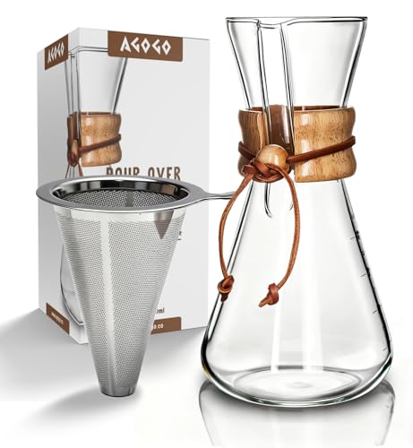 Pour Over Coffee Maker Set (Slim Shape / 20 Ounces)