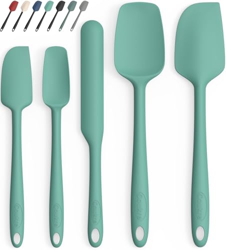 Silicone Spatula Set of 5 (Pure Aqua Green)