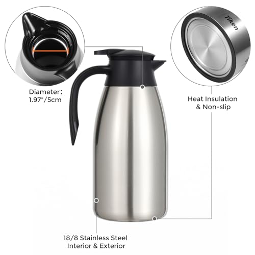 85 Oz Thermal Coffee Carafe (Silver / 85 Ounces)