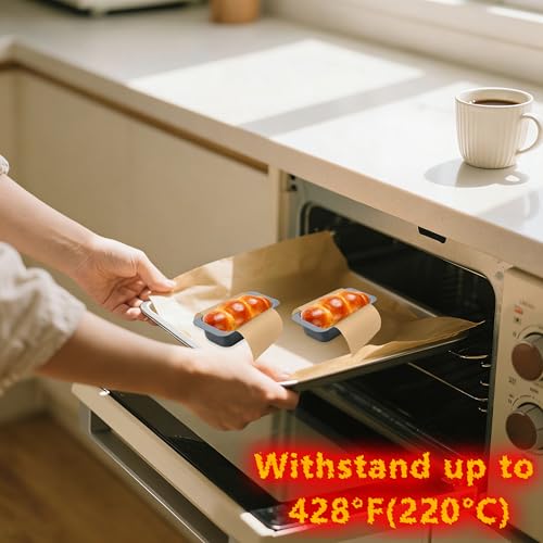 100 Pcs Mini Loaf Pan Liners for Baking Bread Pans 6x3 in Parchment (6.12*3.3 inch)