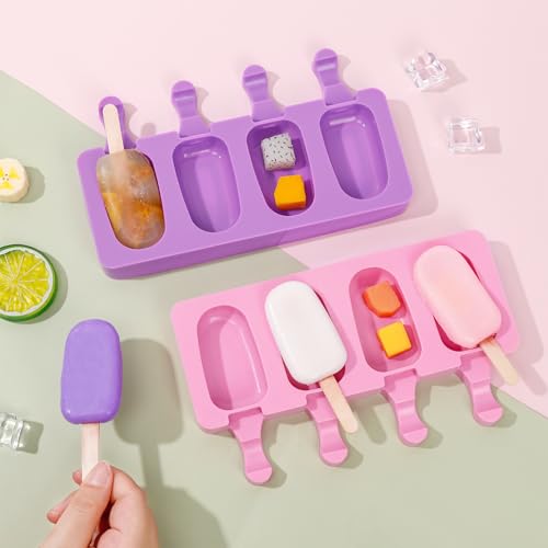 Popsicle Molds Set of 2 (Purple, Pink)