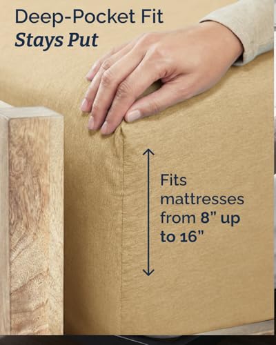 Twin XL 3 Piece Sheet Set (37 - Heathered Tan / Twin XL)
